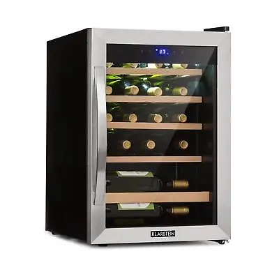 £239.16 • Buy Wine Fridge Under Counter Refrigerator Drinks Cooler 65L 19 Bottles LED Silver 