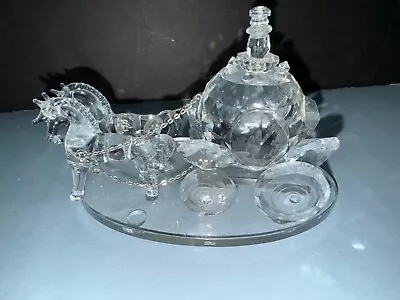 Shannon Crystal Wedding Coach Crystal Sculpture By Godinger Cinderella Fairytale • $15