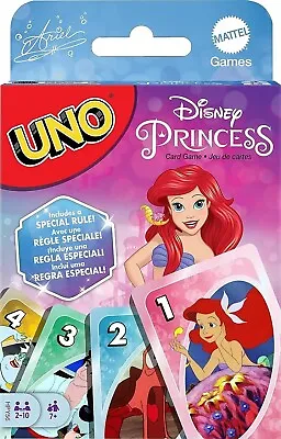 Mattel Games UNO Disney Princess The Little Mermaid Card Game For Family Night • £9.99