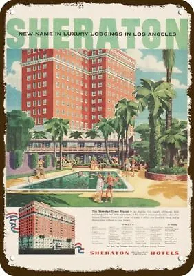 1955 SHERATON Town House Hotel In LA Vintage-Look DECORATIVE REPLICA METAL SIGN • $24.99