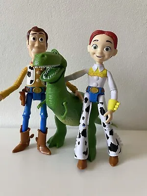 Disney Pixar Mattel Toy Story Woody & Jessie Figure Toys 2017 + Rex 2018 Toys • $39.95