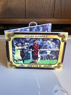 2023 Leaf Art Of Sport Diptych Julian Alvarez Book Auto 1/5 Manchester City • $1