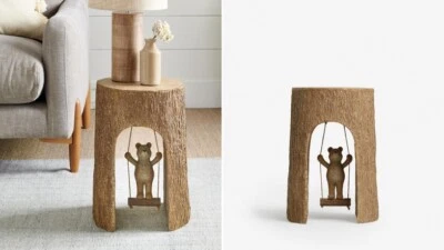 £110 • Buy NEXT Home Tree Wood Effect Swinging Barnaby Bear Side Table Decor Ornament Gift