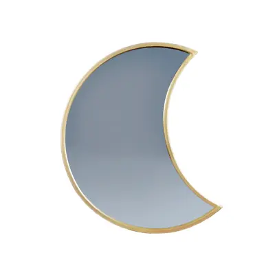 Sass And Belle Gold Crescent Moon Mirror Wall Hanging Bedroom Hall Living Room • £12.95