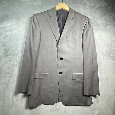 Ermenegildo Zegna Trofeo Silk Blazer 48R Gray Fit Rom. Cardigan Sports Coat VTG • $99