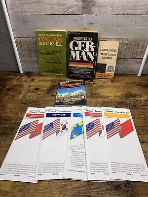 Vintage Travel Book Lot Guides Language Germany Sweden Switzerland More • $15