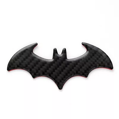 Black Carbon Fiber Batman Emblem Car Front Rear Body Fender Side Badge Universal • $17.13