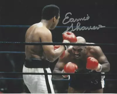 Ernie Shavers Autographed 8x10 Color Action Photo Vs Champion Muhammad Ali • $14.95