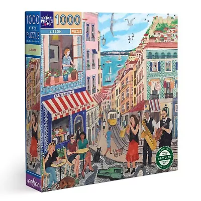 EeBoo 1000 Pc Puzzle – Lisbon Kids Puzzle Family Puzzle 05597 • $44.99