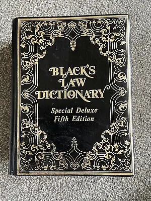 Blacks Law Dictionary Special Deluxe Fifth Edition  • £200