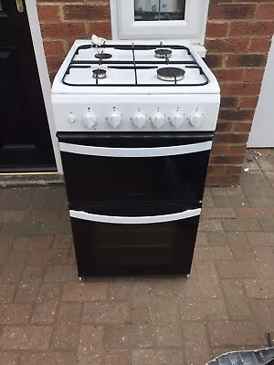 £48 • Buy Indesit Freestanding ID5G00KMW/UK 50cm Gas Cooker With Gas Oven + Grill - White