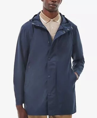 Barbour Mens City Lightweight Water-Resistant Jacket Navy Blue Large • $125