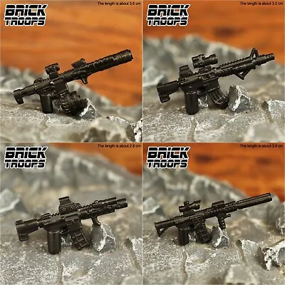 Custom M4 Rifle Variants For Minifigures -Pick Color!-  NEW Brick Troops Leyile • $2.20