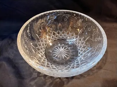 Large ROGASKA GALLIA Crystal Cut Glass 10  Centerpiece Bowl • $69.99