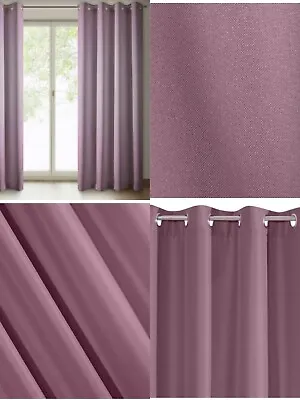 New Eyelet Curtain Panel Lavender  55 X98'' / 140cm/250cm CLEARANCE SALE  • £12.99
