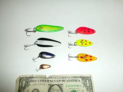 Lot Of 7 Assorted Dardevle Spoon Lure Eppinger - Used • $12.99