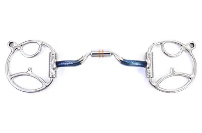 Cavalon Western D-Ring W/ Hooks Sweet Iron Low Port Barrel Snaffle Bit • $47.99