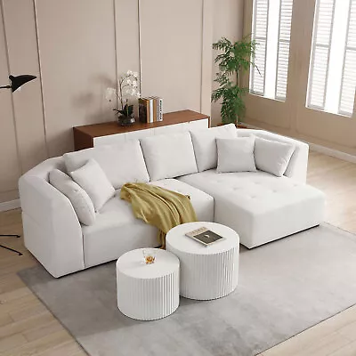 L-Shape Modular Sectional Living Room Sofa Set Modern Convertible Sofa Couch • $1824.69