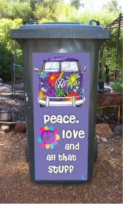 Kombi Peace Wheelie Bin Sticker • $25