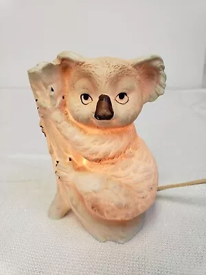 Ceramic Koala Bear On Branch Night Light Lamp Hand Painted • $21.27