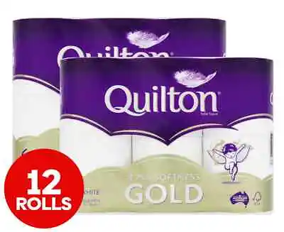 $12.75 • Buy 2 X 6pk Quilton Gold 4 Ply Toilet Paper Rolls - FREE DELIVERY