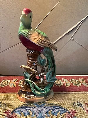 Vintage Colorful Quetzal Porcelain Bird Figurine Collectible • $19