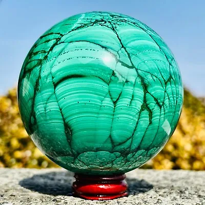 2.7LB Natural Malachite Quartz Sphere Crystal Ball Decoration Collection Gift • $699