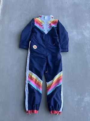 Tipsy Elves Santa Fe Shredder Blue Retro Snow Suit Brand New Ski Suit Mens Large • $80