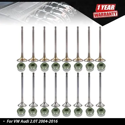 Engine Intake Valves & Exhaust Valves 16pc Kit Fit For Audi VW 2.0T (FSI TSI) • $26.99