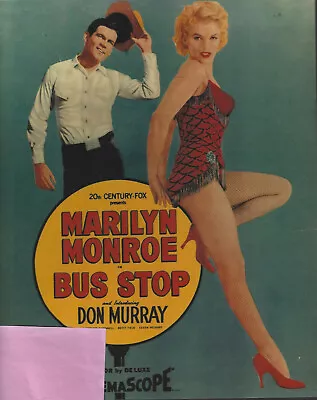 Marilyn Monroe 8x10 Color Glossy  Bus Stop  Postcard With Don Murray • $5