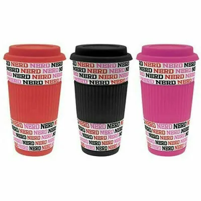 £111.99 • Buy New Nerd Ceramic Travel Coffee Silicone Lid Sleeve Thermal Insulated Pot Pink