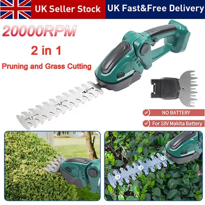 18V Cordless Hedge Trimmer Electric Tree Pruner Trimmer Branch Cutter For Makita • £33.99