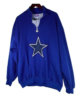 Vtg 90s Starter Dallas Cowboys Pullover Jacket Coat XL Pro Line NFL Football  Yy • $79.19