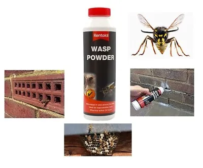 Rentokil Wasp Nest Powder Wasp Killer Destroyer Wasp Trap And Nest Works In 24hr • £8.25