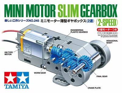 Tamiya 70245 Mini Motor Slim 2-Speed Gearbox For STEM RC Model Construction Kit • $11.20