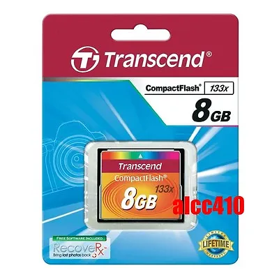 Transcend 8GB CF 133x Compact Flash  Memory Card 8 GB G TS8GCF133 In Sydney • $39.95