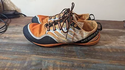 Merrell Barefoot Sonic Glove Running Shoes Orange Men’s Vibram Size 11 US • $35.99