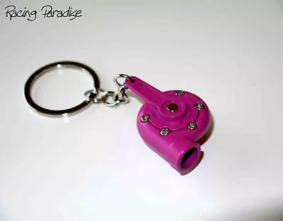 Pink Spinning Turbo Turbocharger Keychain Fashion Keyring 9 Colors T3 T4 T25 • $5.88