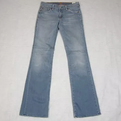 7 For All Mankind Jeans Womens 28 Blue Denim Boot Cut Stretch Light Wash • $10.20