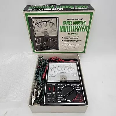 Micronta 22-204A Range Doubler Multitester Multi-meter 43 Ranges W/ Box Manual • $36.54