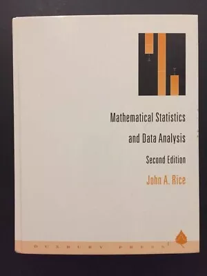 Mathematical Statistics And Data Analysis By John A. Rice (1994 Hardcover... • $29