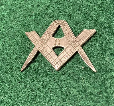 Vintage Silver Free Masonry Masonic Pendant Charm • $29