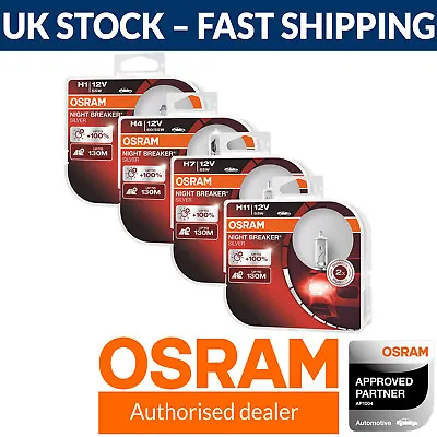 £22.45 • Buy OSRAM Night Breaker Silver Car Headlight Bulbs H1 H4 H7 H11 Fittings