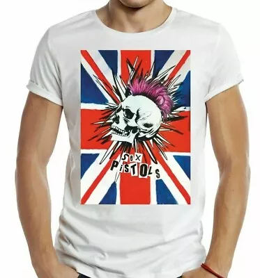 Sex T-Shirt Skull Punk Union Jack 70s 80s 90s Rock Sid Snot Nancy London Retro • £6.99