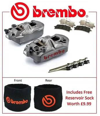 Brembo M4 Front Brake Calipers With RC Pads Yamaha YZF R1 / R1M 2015 Onwards • $976.74