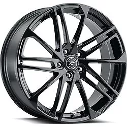 18x8 Platinum 463BK Valor Gloss Black Wheels 5x100 (35mm) Set Of 4 • $959.64