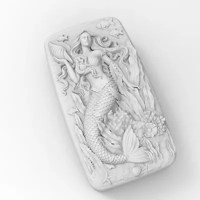 Mermaid Mold Soap Mold Flexible Silicone Soap Making Mould DIY Wax Resin Mold • $15