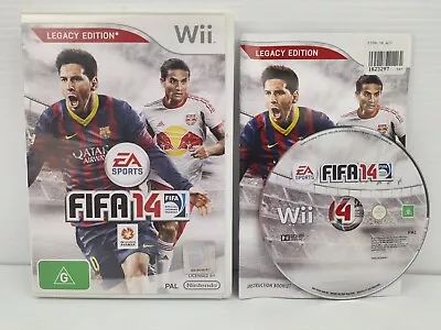 FIFA 14 LEGACY EDITION Nintendo Wii Complete With Manual VGC • $24.95