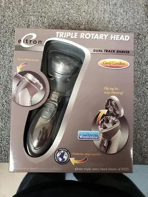 ELTRON Triple Rotary Head Dual Track Shaver EL-6555 • $24.99