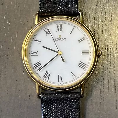 Vintage Movado 87-A4-885K 7J 955 114 Men’s Swiss Watch Working • $119.99